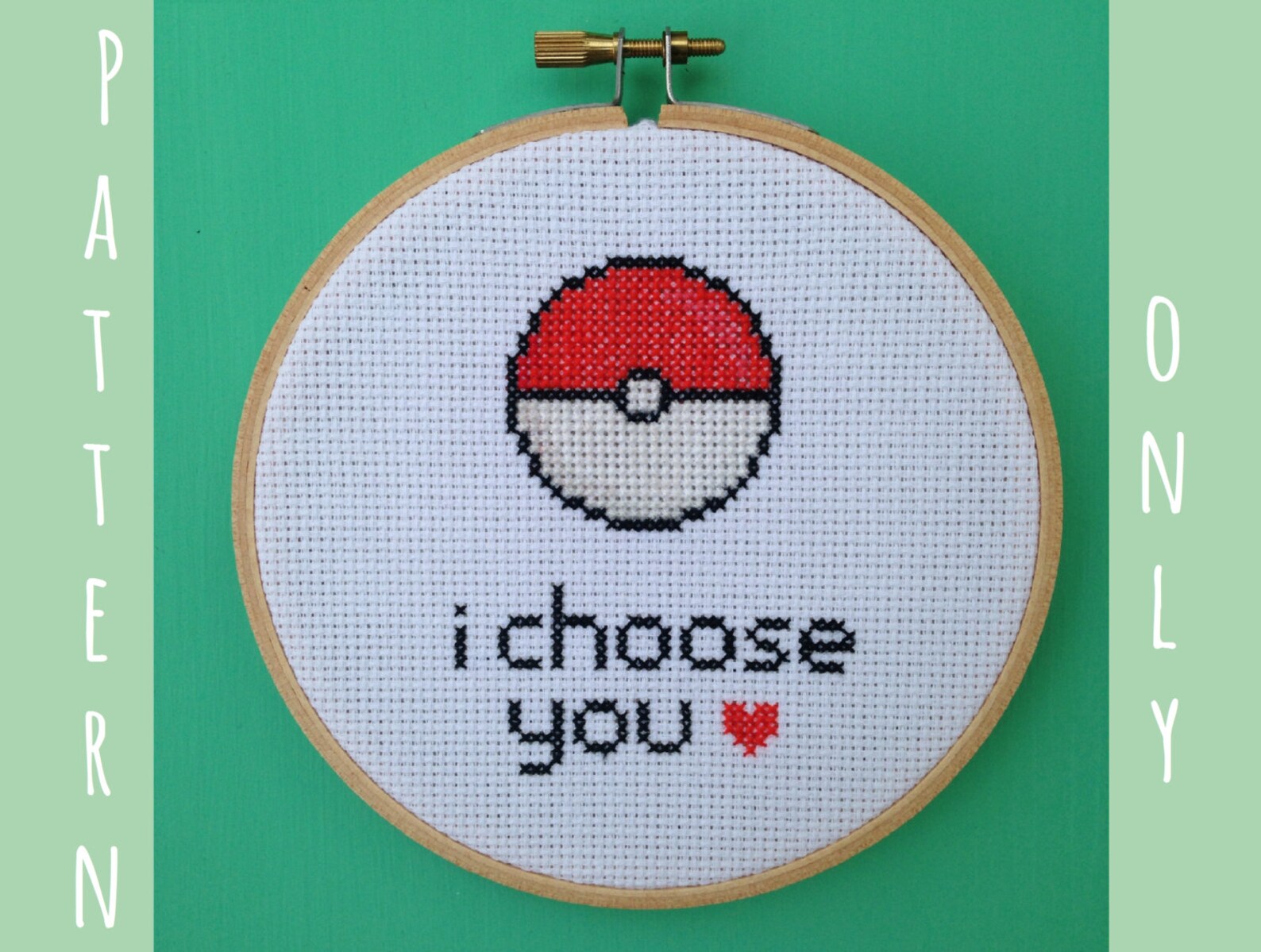 Pokémon Cross Stitch Pattern i Choose You With Etsy