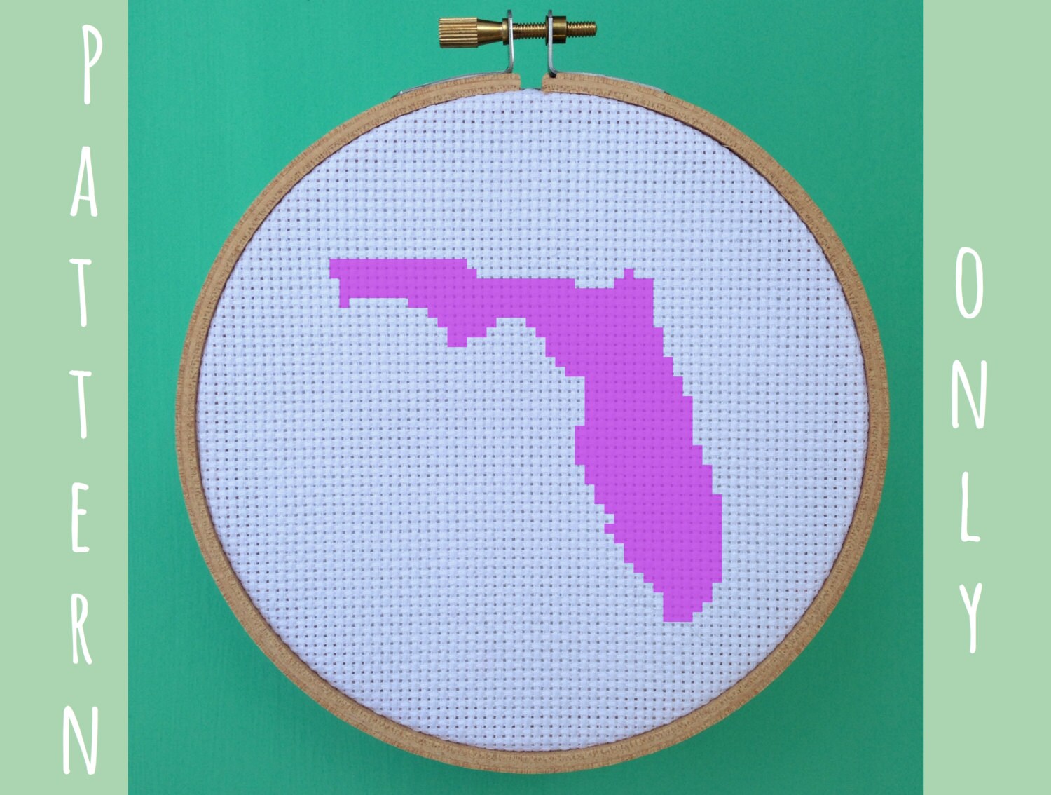 Florida Cross Stitch Pattern United States Cross Stitch Etsy