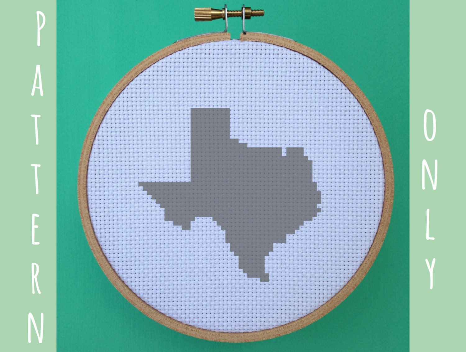 Texas Cross Stitch Pattern United States Cross Stitch Etsy