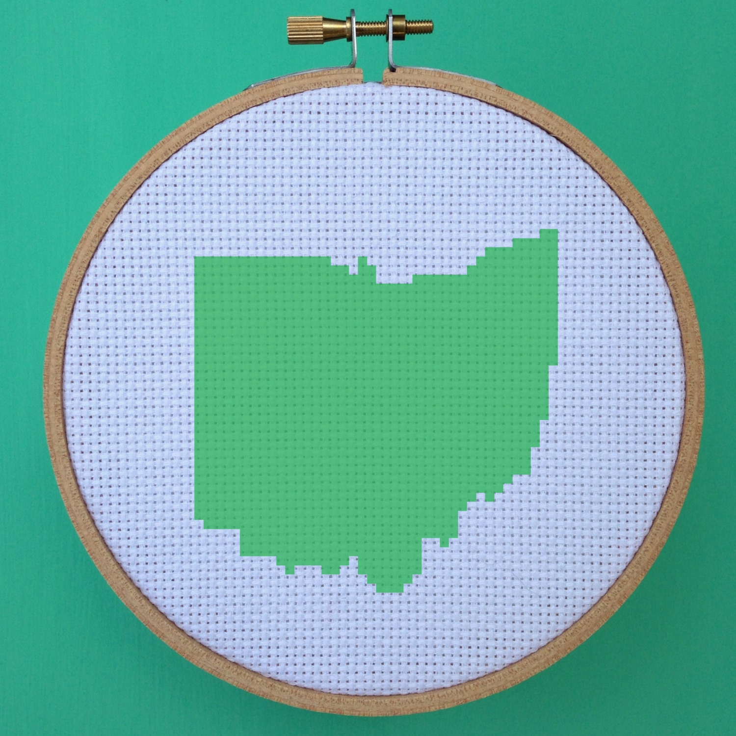 Ohio Cross Stitch Pattern United States Cross Stitch Series Etsy