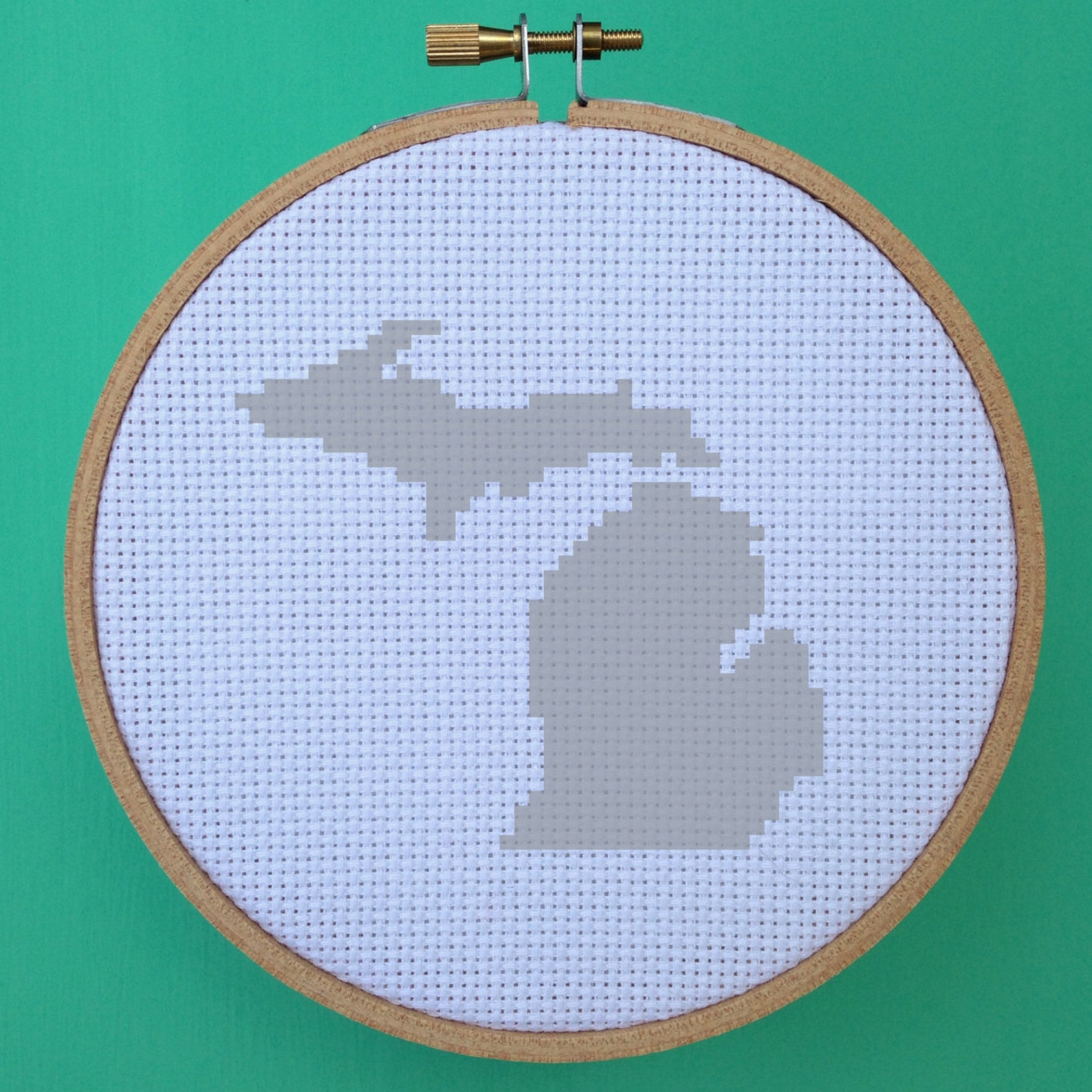Michigan Cross Stitch Pattern United States Cross Stitch Etsy