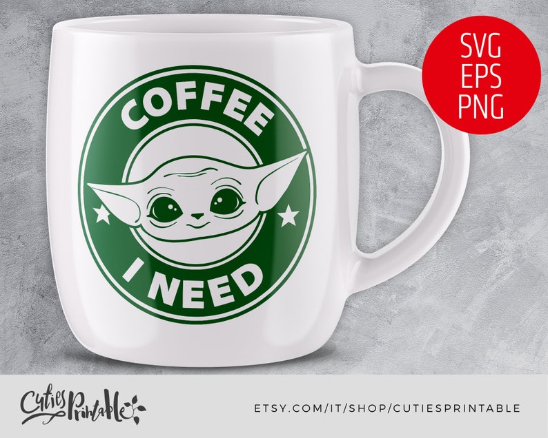 Free Free 105 Baby Yoda Coffee Svg SVG PNG EPS DXF File