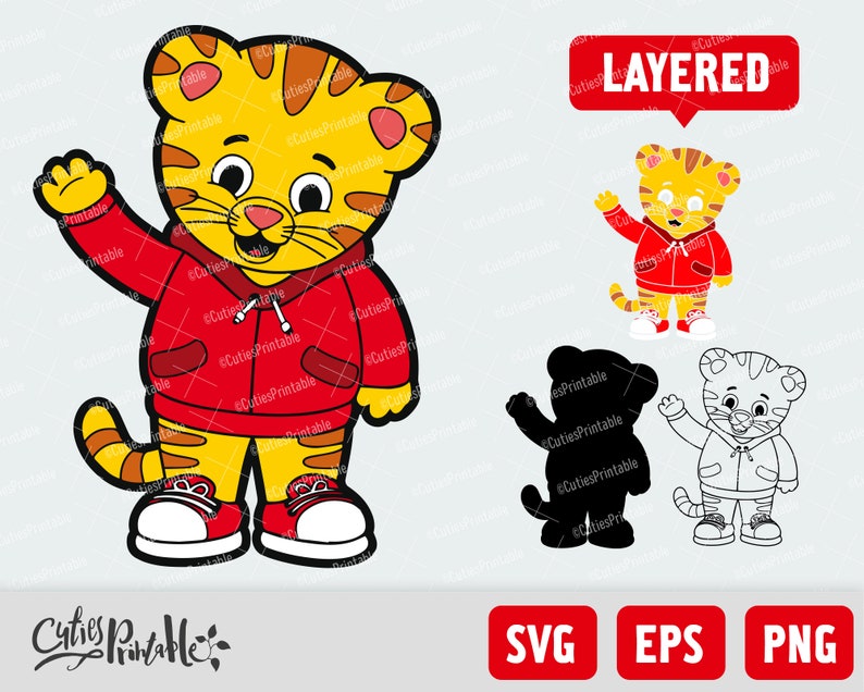 Download Daniel Tiger Neighborhood SVG PNG EPS Layered File Vinyl ...