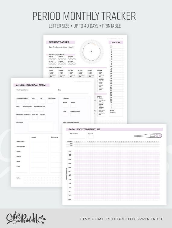 Period Tracker Chart