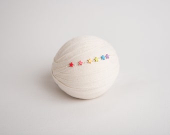 Newborn Girl Star Headband - Rainbow Star Headband - star-themed newborn headband, star newborn tieback, newborn photo prop