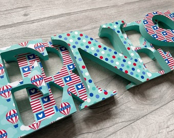 Personalised Handmade Wooden Letters - Name Letters - Nursery Ideas - Nursery Letters