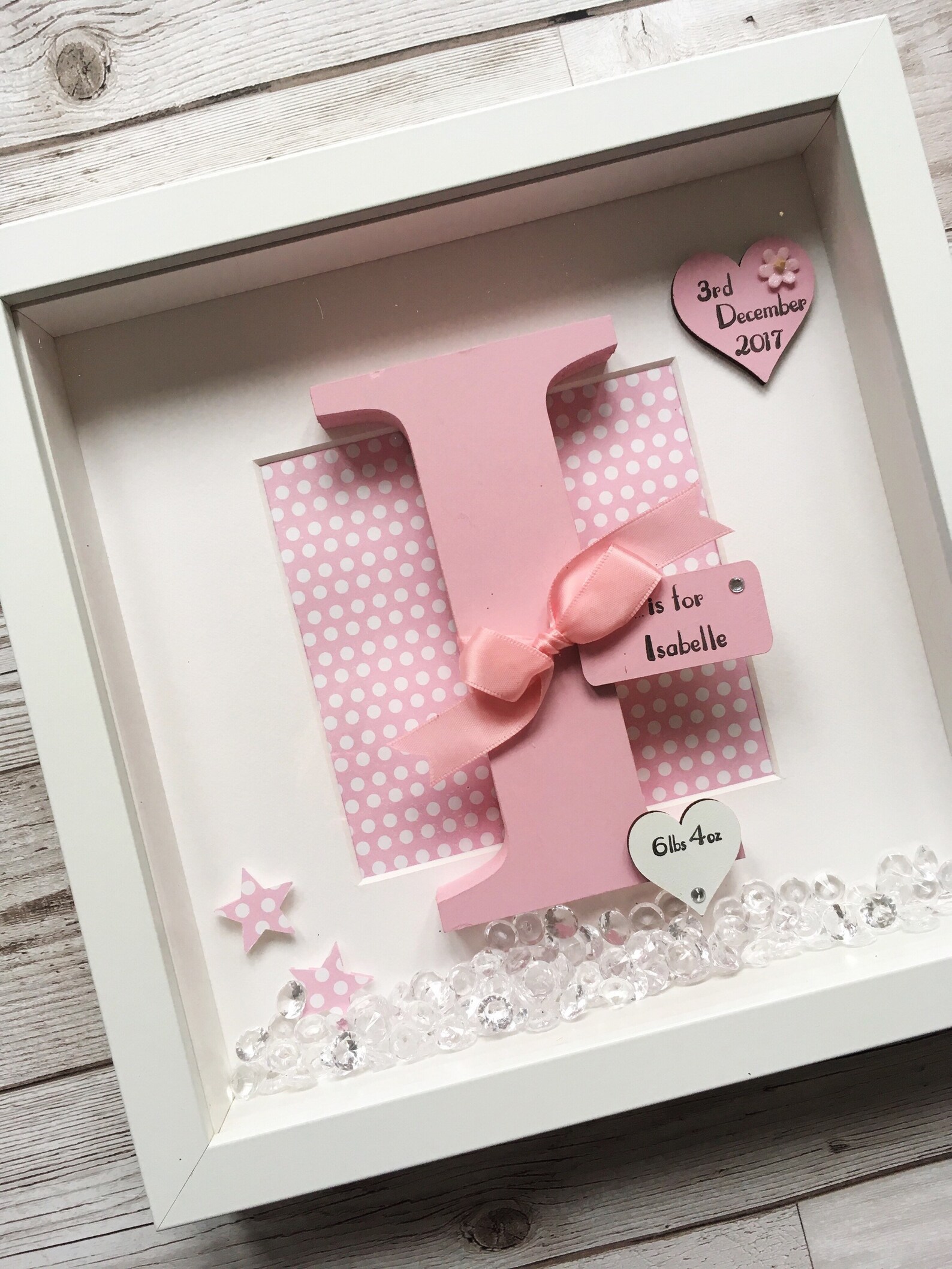 Initial Frame New Baby Frame Name Frame Wooden Letter Etsy