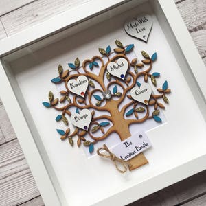 Personalised Family Tree Frame Personalised Frame Wedding Gift Anniversary Birthday Gift New Baby Father's Day Mother's Day image 5