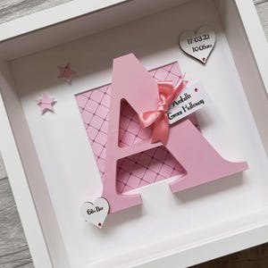 Marco inicial - Marco para bebé - Marco para nombre - Letra de madera - Regalo de bautizo - Decoración infantil - Habitación de bebé - Regalo personalizado - Personalizado