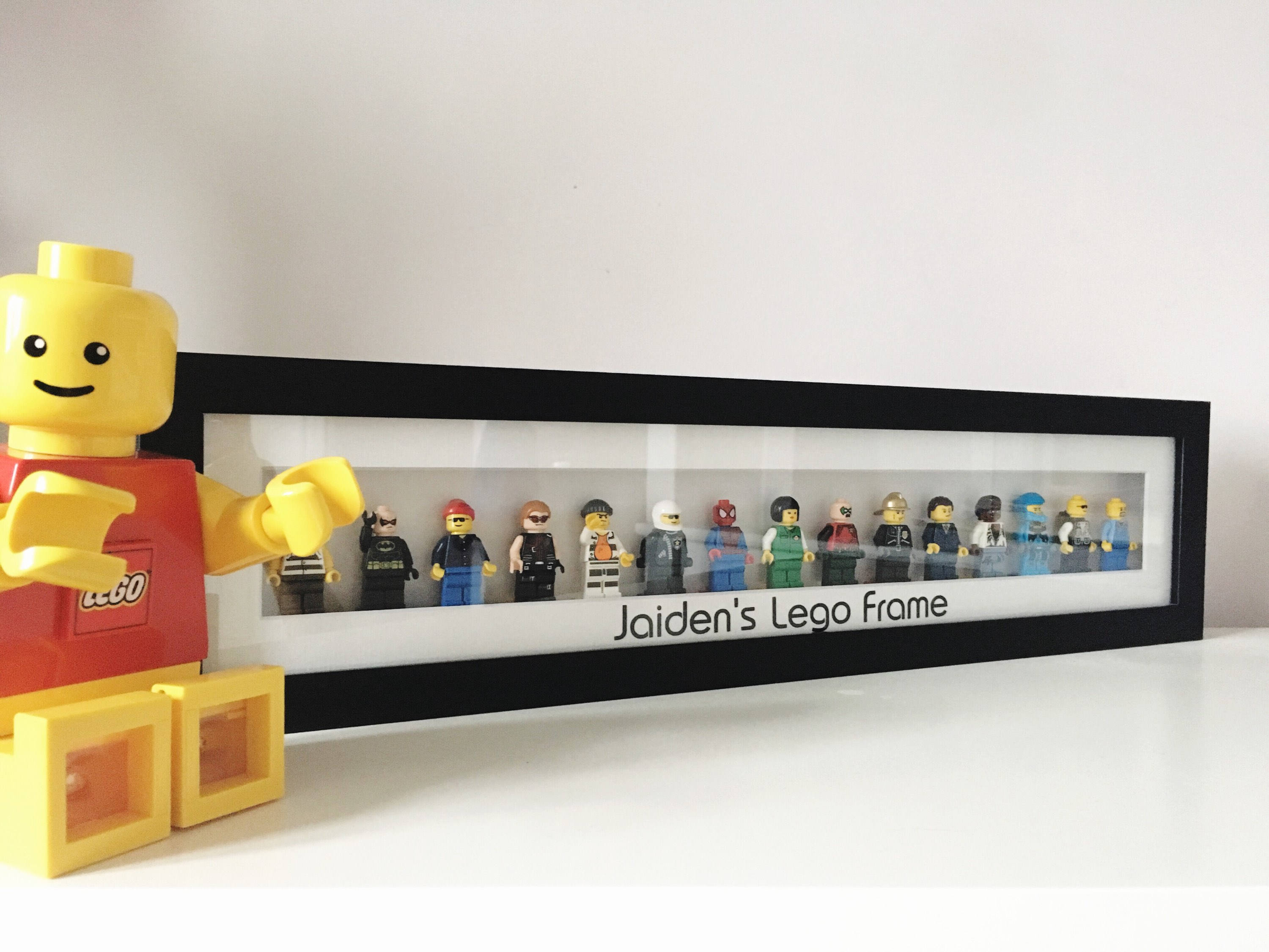 Personalised Lego Minifigure Frame Lego Frame Boys Decor Etsy