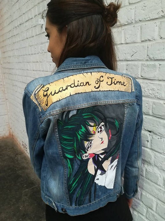 sailor moon jean jacket