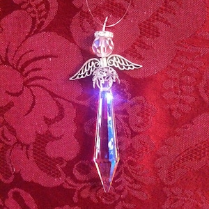 Crystal Angel - Window Ornament - Sun Catcher - Angel Gift - Housewarming - Guardian Angel - Teacher Gift - Holiday Ornament - Christmas