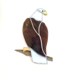 BALD EAGLE - Suncatcher - Window Ornament - Stained Glass - American Eagle - Naturalist Gift - Birder Gift - Bird Watcher Gift - Eagle BE1