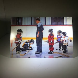 Shakey Beginnings - Blanco Wenskaart - Patricia Bourque - Hockeyles - Beginnend Hockey - Junior HockeySpelers - Kleine Hockeyer