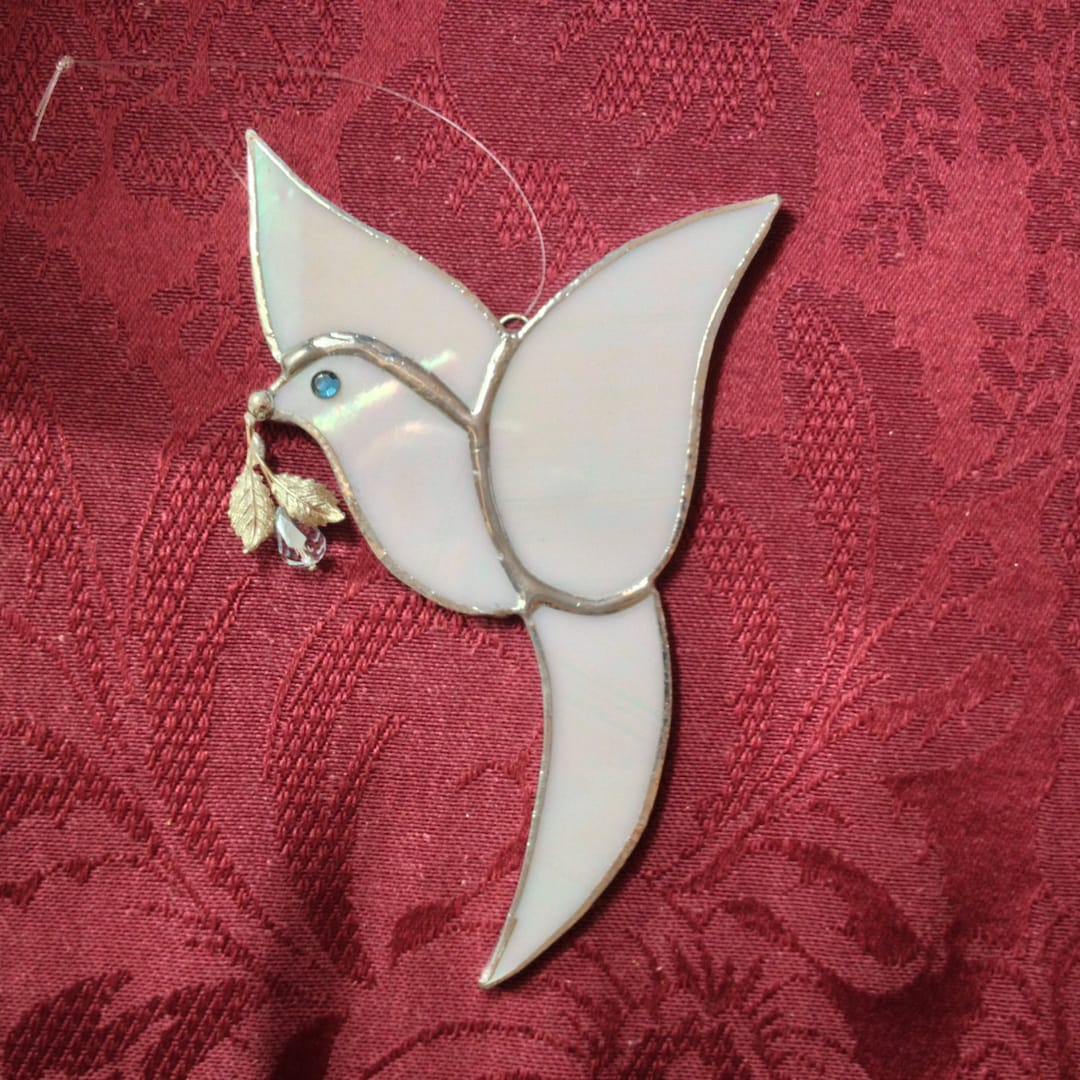 PEACE DOVE - Stained Glass – Sun Catcher – Window Décor – Nursery ...