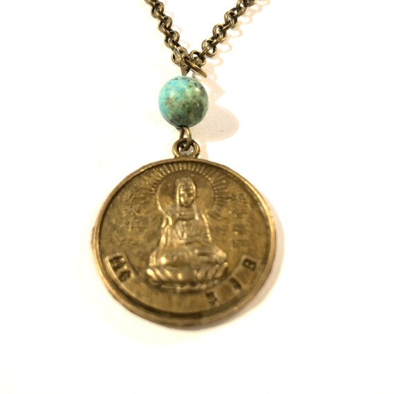 YEAR of the MONKEY - TURQUOISE - Chinese Zodiac - Monkey Pendant
