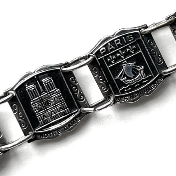 PARIS Souvenir Bracelet - SMALL - 6 inch - Silver… - image 3