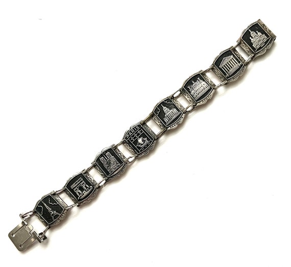 PARIS Souvenir Bracelet - SMALL - 6 inch - Silver… - image 1