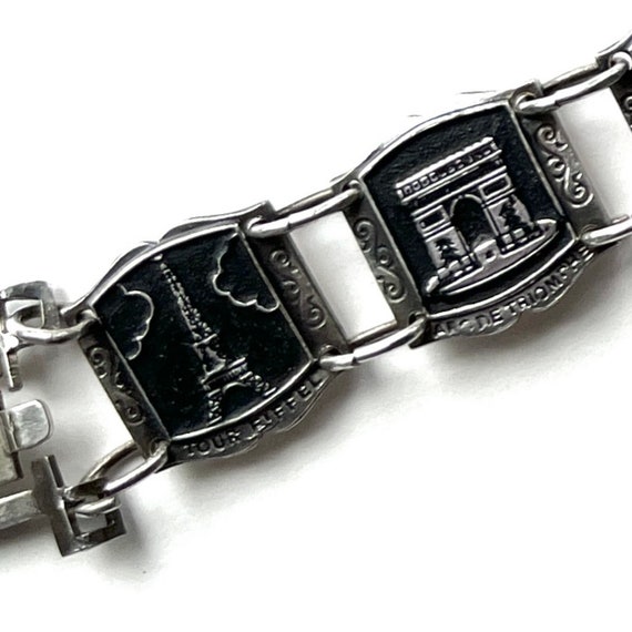 PARIS Souvenir Bracelet - SMALL - 6 inch - Silver… - image 4