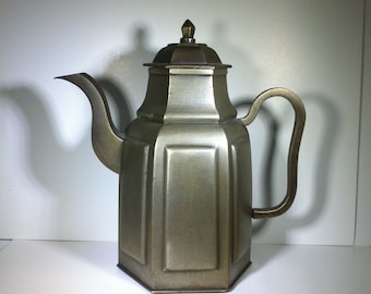 Vintage - Pewter - Chinese Teapot - Early 20th Century - Makers Mark - Republican Period Pewter - Antique Chinese - Tea Lover Gift