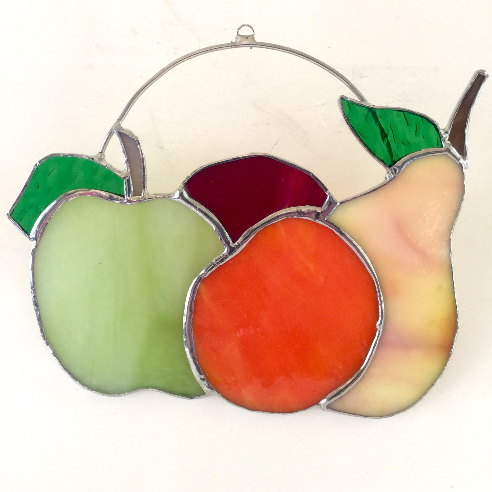 FRUIT Suncatcher Stained Glass Window Ornament Etsy