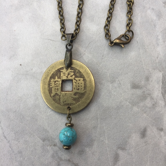 Chinese coin necklace outlet