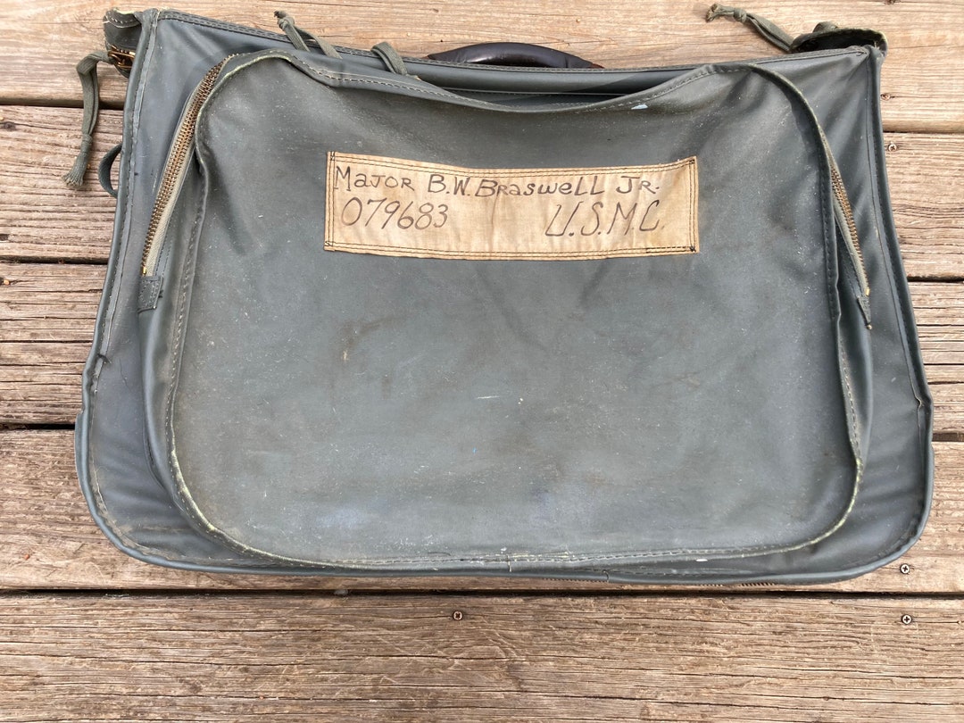 Vintage USMC Marine Garment Bag Suit Case 24x17x7 / Etsy