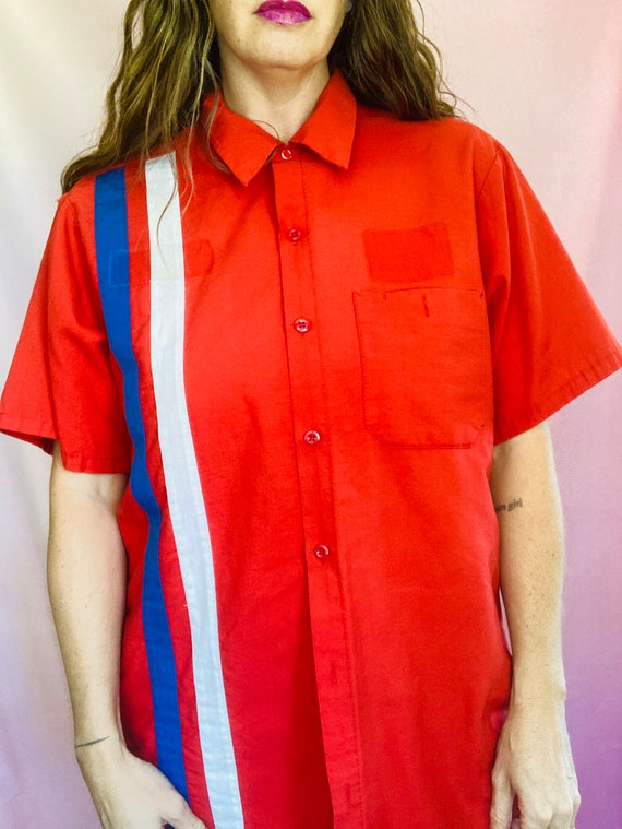 Vintage 90s Gas Station Attendant Work 