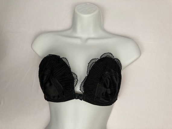 Vintage 1950’s Jezebel Black strapless underwire b