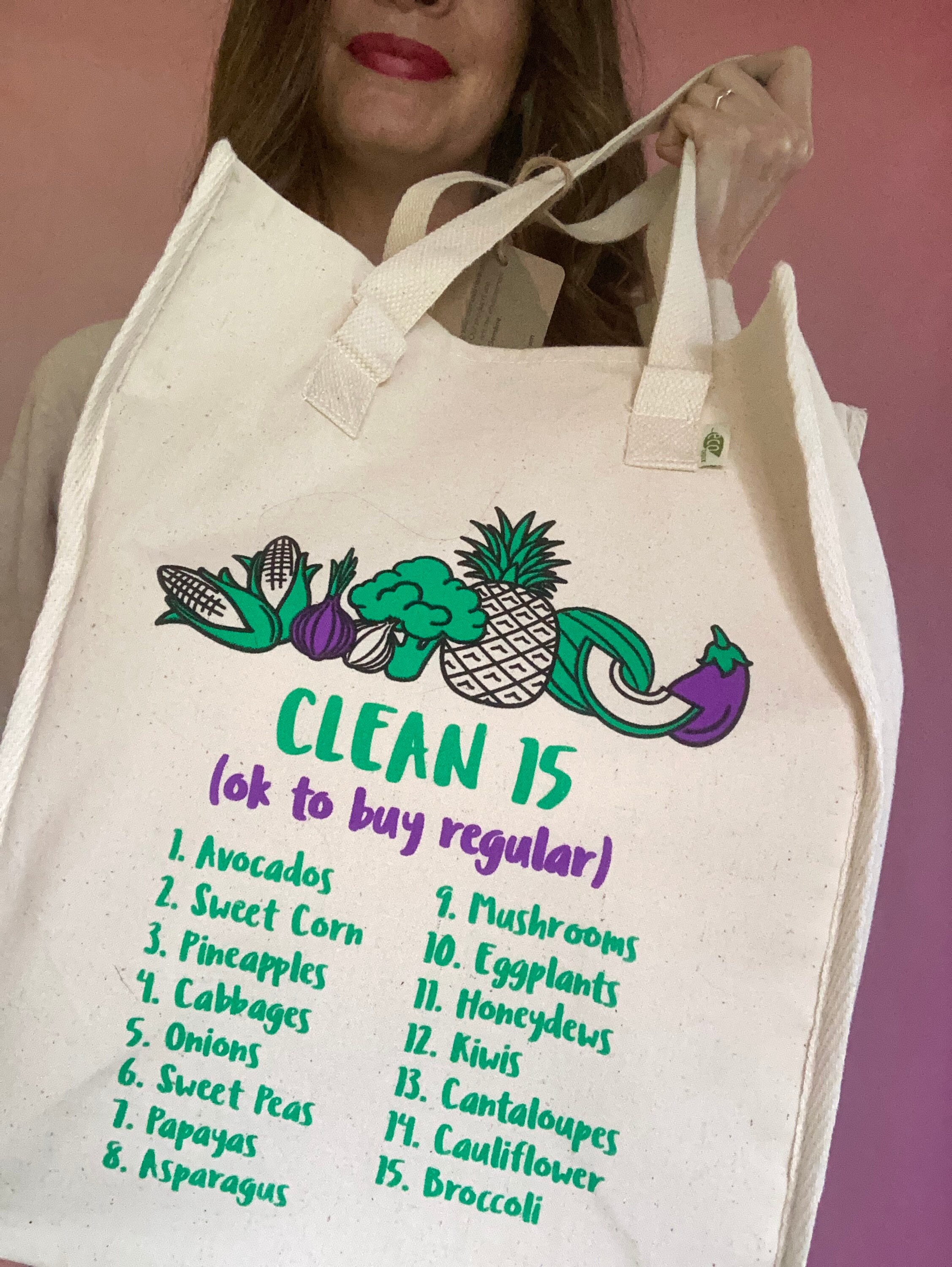 Ewg Dirty dozen / Clean 15 recycle cotton Grocery tote Etsy