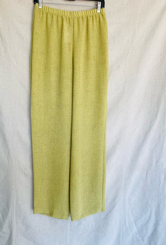 Vintage Donna Rico Green sheer woven summer suit - image 8
