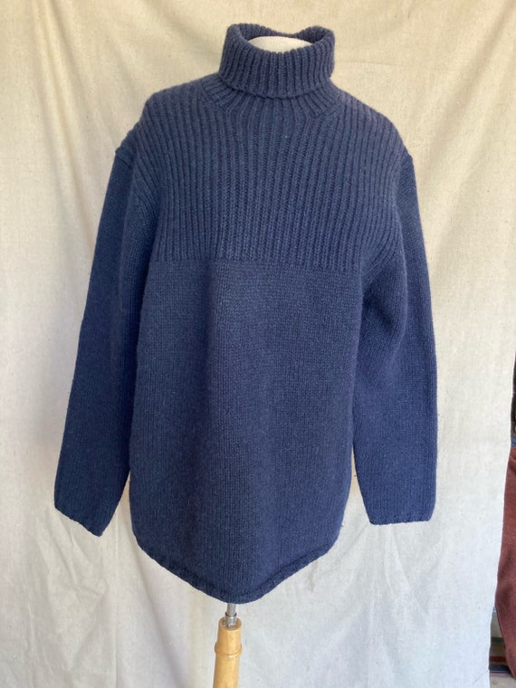 Vintage gap lambswool turtleneck Navy  sweater siz