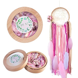 Traumfänger DIY Bastelset für Mädchen Blumen Traumfänger Strumpf Stuffer Geschenk Traumfänger Geburtstagsgeschenk