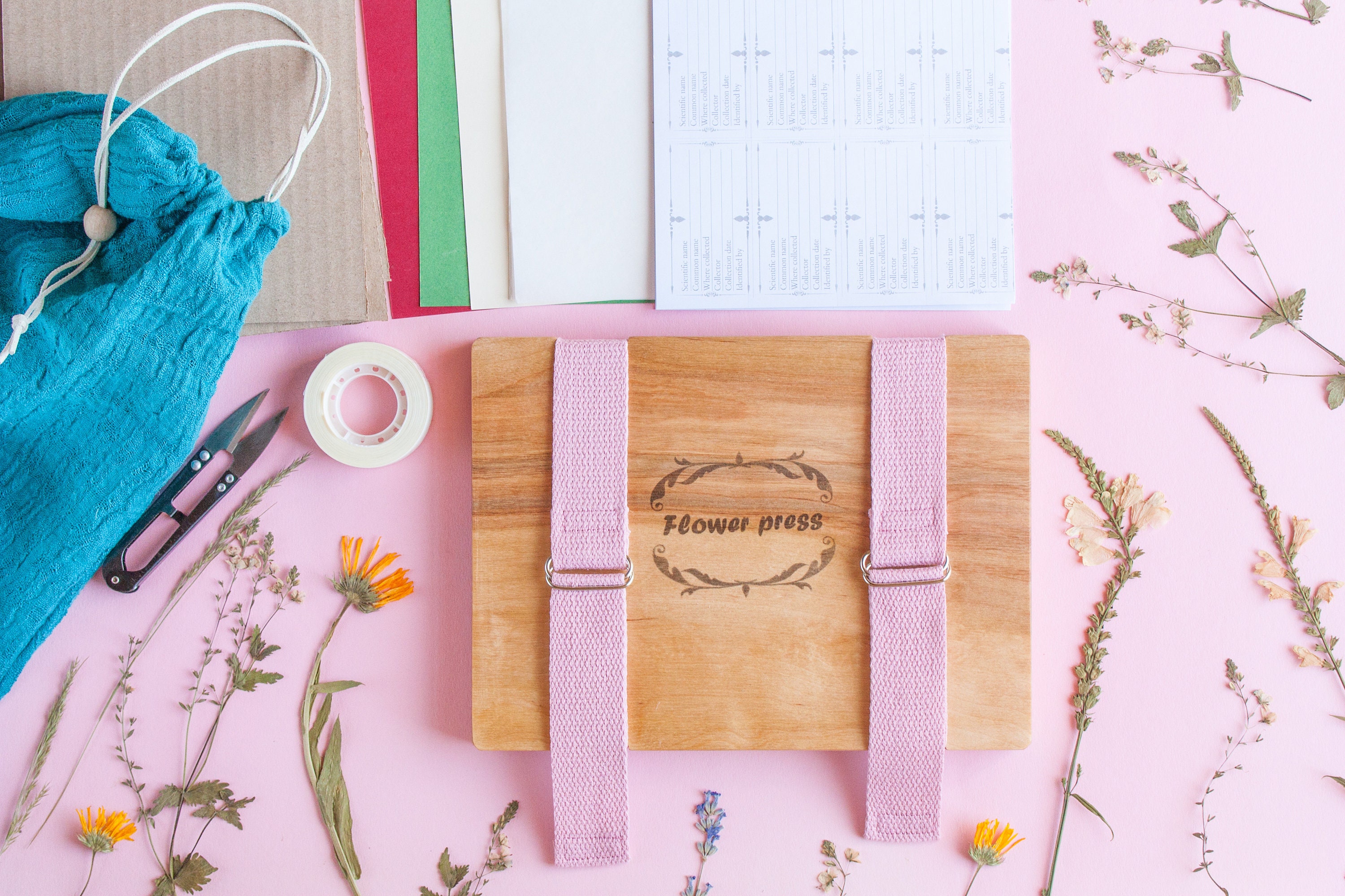 Flower Press Kit Plant Press Botanical Press Pressed Flower Etsy