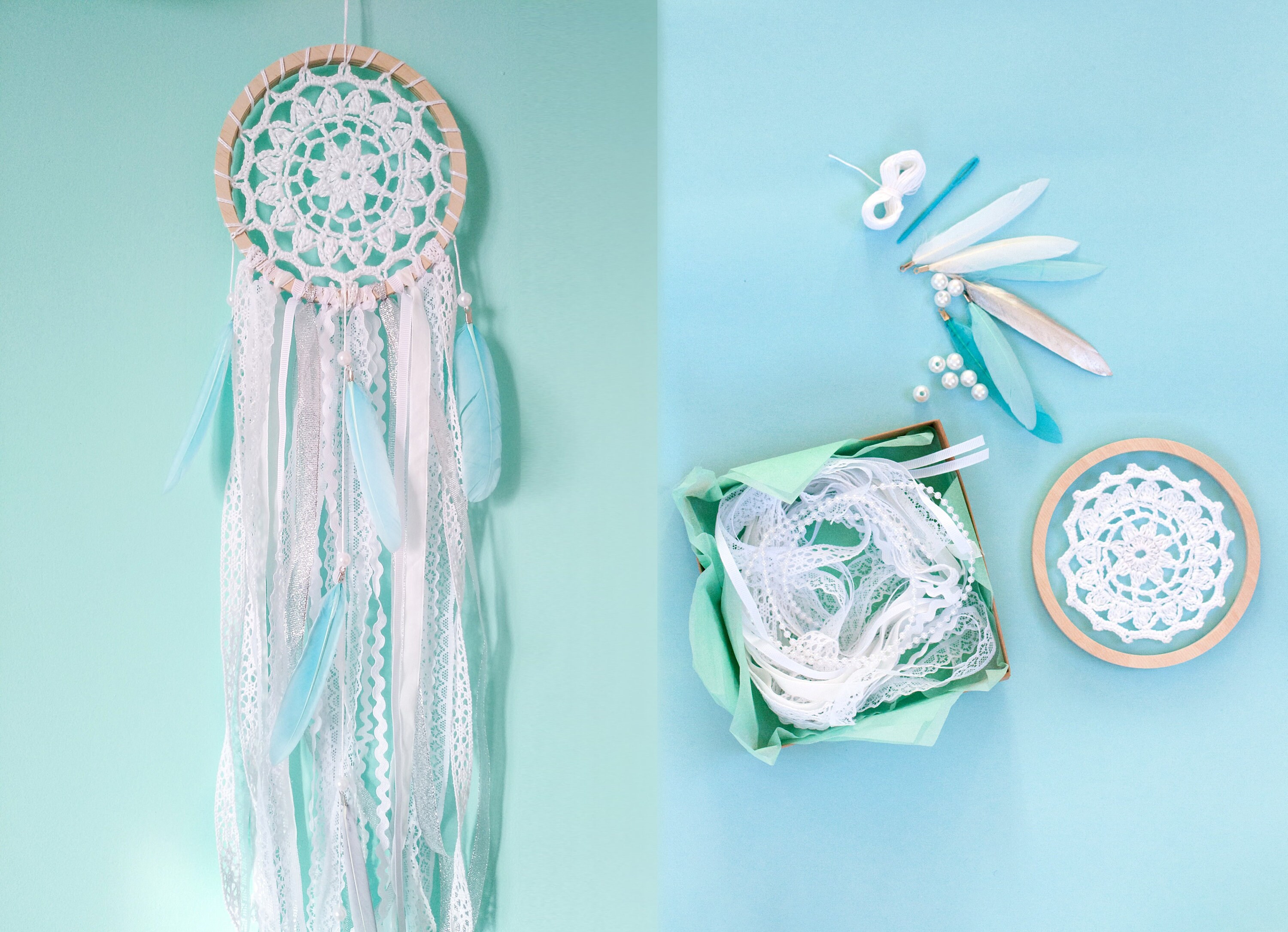 DIY Dream catcher kits Set of 3 Dreamcatcher Do It Yourself Etsy