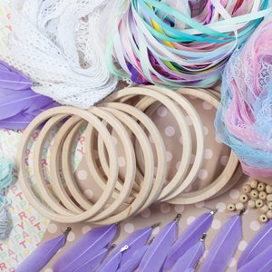 Kit fai da te per acchiappasogni, set per feste, attività di compleanno per bambini Laboratorio di bomboniere Crea il tuo acchiappasogni