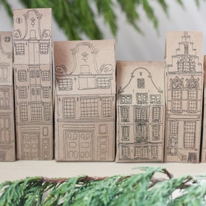 Christmas advent calendar, printable Amsterdam PDF Christmas Village Home Decoration image 8