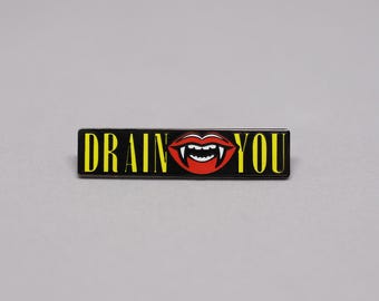 Nirvana Enamel Pin | Drain You Grunge Music Badge | Kurt Cobain Inspired | Seattle Vintage