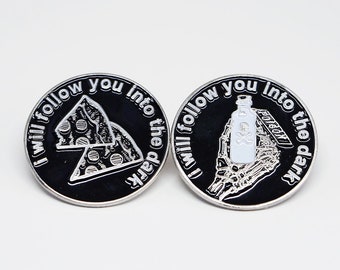 I Will Follow You.. (2 Pack) - Death Cab for Cutie / Pizza Soft Enamel Pin
