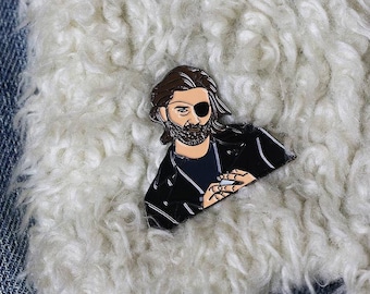 Snake Plissken Enamel Pin, Kurt Russell, Escape from New York, Cult Classic, Pop Culture