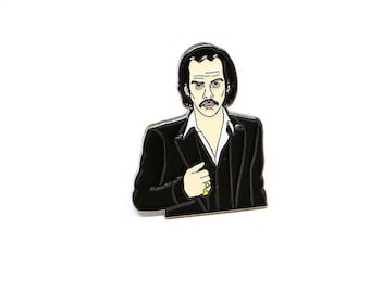 Nick Cave & the Bad Seeds Soft Enamel Pin | Music, Goth, Badge, Punk, Alternative Accessories
