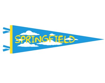 Springfield, Anytown USA - Simpsons Pennant