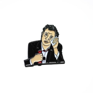 Rodney Dangerfield Moving Tie Soft Enamel Pin | Comedy, Stand-Up, Humor, Pop Culture Badge