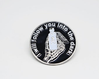 I Will Follow You into the Dark Enamel Pin Death Cab Music Lover Lyrics