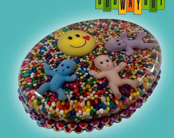 ベビーフレンズ レインボースプリンクル オーバルマグネット