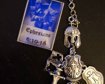 The Whole Armor Antique Silver Keychain