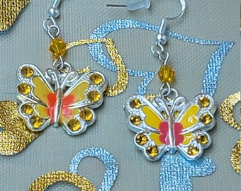 Colorful Butterfly Earrings