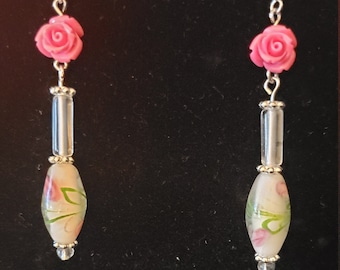 Roses 'n Glass Earrings