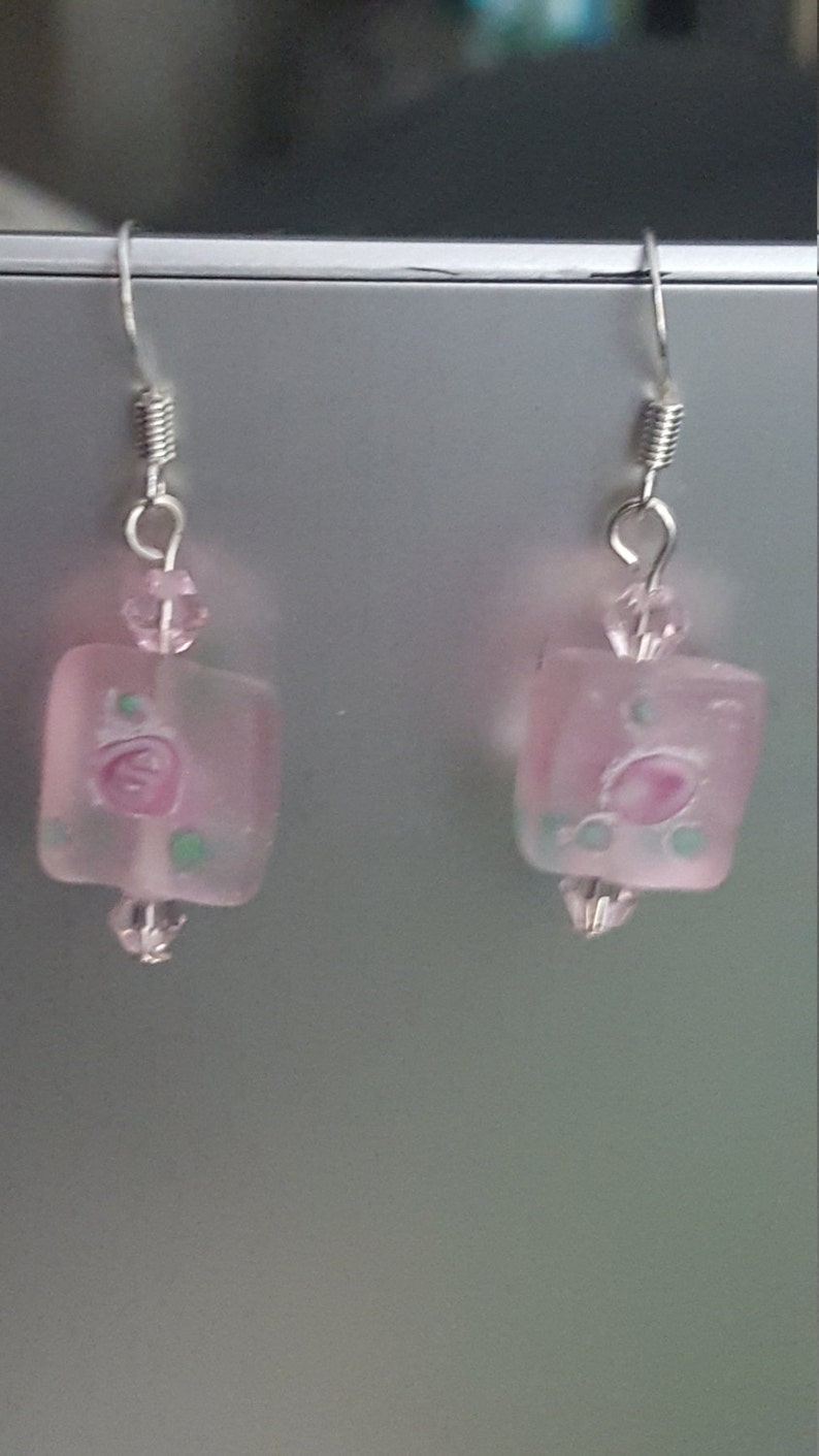PREORDER Dee Earrings in Fuchsia Frost main image 0
