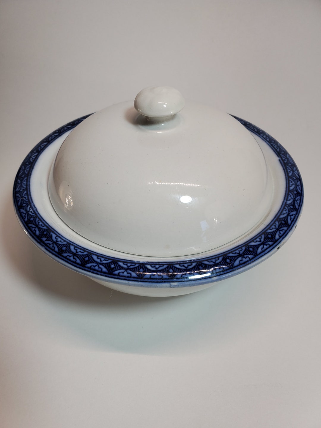 Vintage Flow Blue 3 Piece Soap Dish Myott & Sons England Etsy